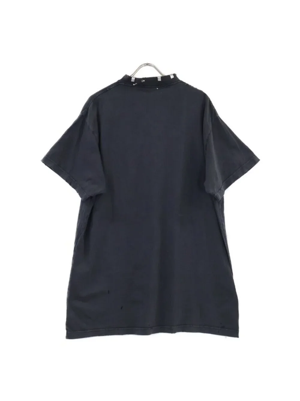 Balenciaga Pierced Oversized Earrings Decorative Distressed Short Sleeve